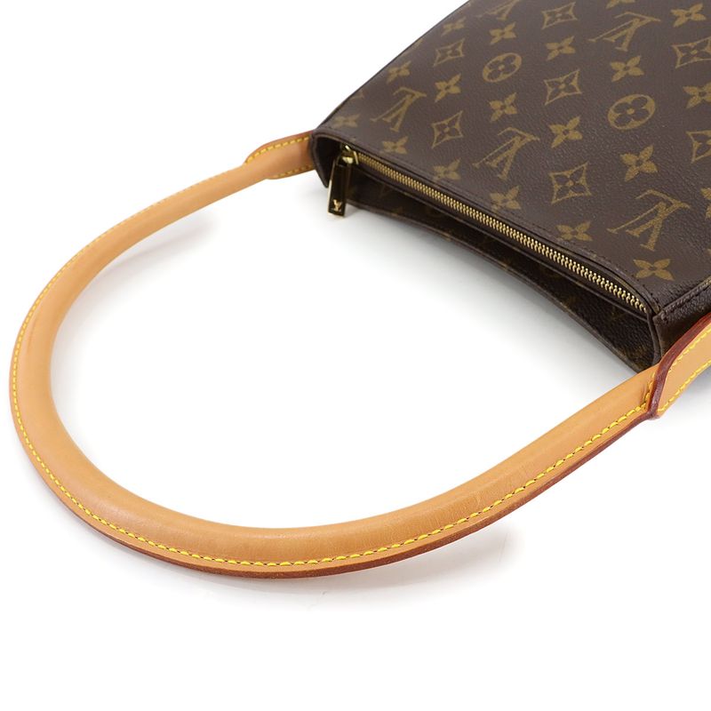 Louis Vuitton Monogram Looping MM Shoulder Bag Brown