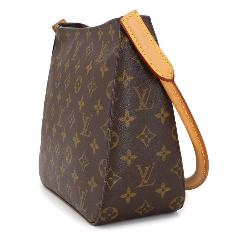 Louis Vuitton Monogram Looping MM Shoulder Bag Brown