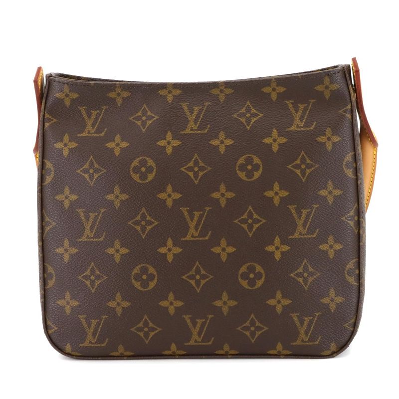 Louis Vuitton Monogram Looping MM Shoulder Bag Brown