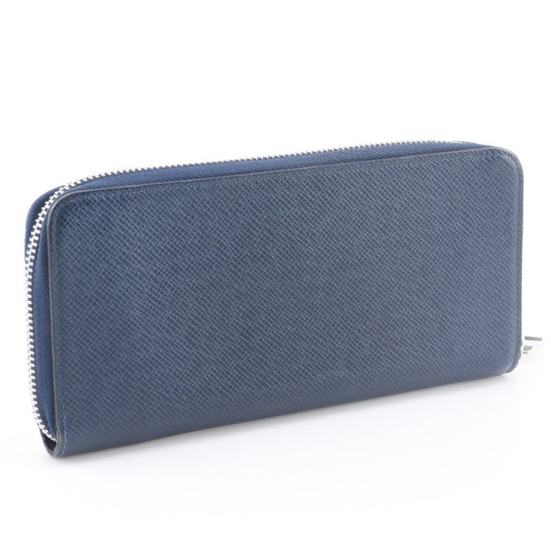 Louis Vuitton Zippy Wallet Vertical Taiga Ocean Navy