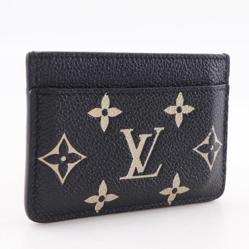 Louis Vuitton Card Holder Sample Bicolor Monogram Empreinte Beige Case