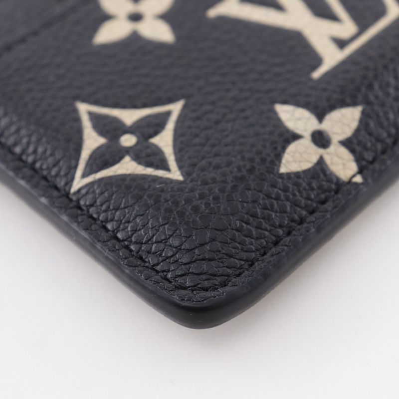 Louis Vuitton Card Holder Sample Bicolor Monogram Empreinte Beige Case