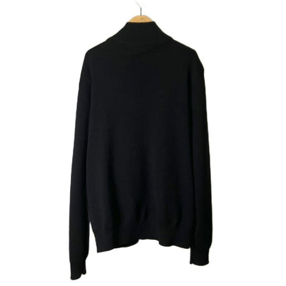 Prada Re-Nylon Jacket Knit Contrast Triangle Plate 50 Black