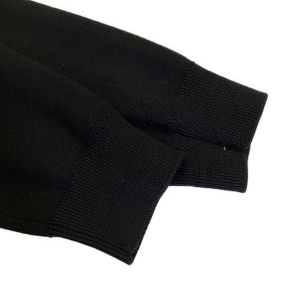 Prada Re-Nylon Jacket Knit Contrast Triangle Plate 50 Black