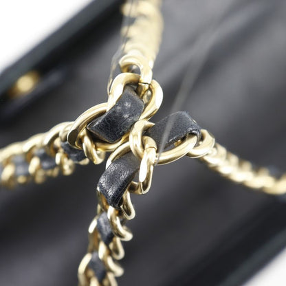Chanel Chain Chocolate Bar CC Logo Jersey Black Tote