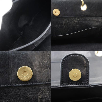 Chanel Chain Chocolate Bar CC Logo Jersey Black Tote