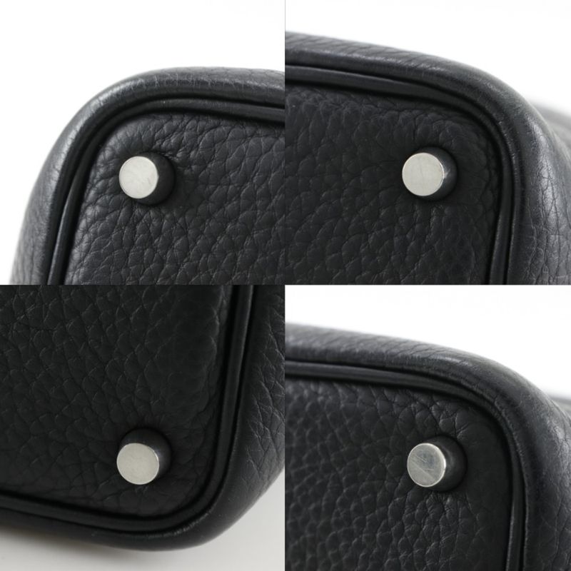 Hermes Picotin PM Taurillon Clemence Black Silver Handbag