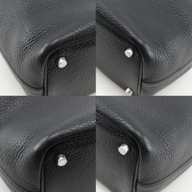 Hermes Picotin PM Taurillon Clemence Black Silver Handbag