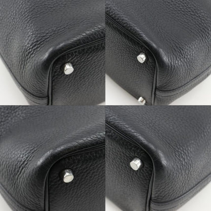 Hermes Picotin PM Taurillon Clemence Black Silver Handbag