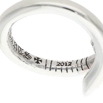 Chrome Hearts Nail Crsball Cross Ball Silver Ring