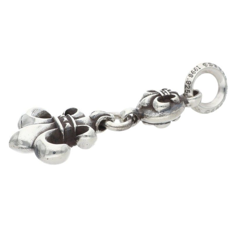 Chrome Hearts BS Fleur 1 Ball BS Charm Silver Necklace Top