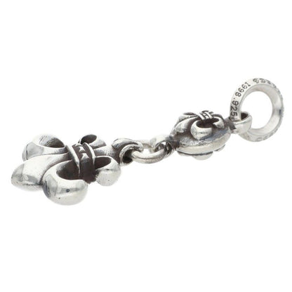 Chrome Hearts BS Fleur 1 Ball BS Charm Silver Necklace Top