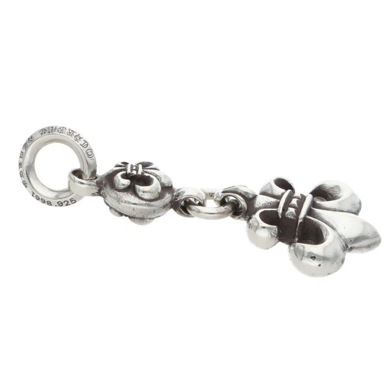 Chrome Hearts BS Fleur 1 Ball BS Charm Silver Necklace Top