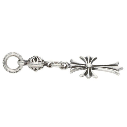 Chrome Hearts Tny CH Crs 1 Ball Tiny Ch Cross Charm Silver Necklace Top