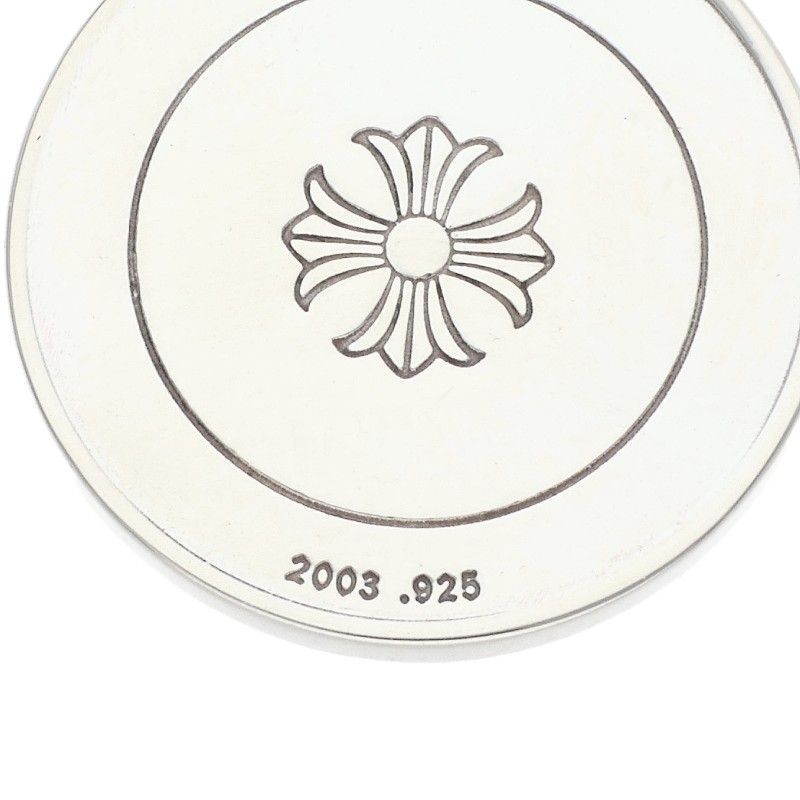Chrome Hearts Chrm Angl Mdl Angel Medal Charm V1 Silver Necklace Top