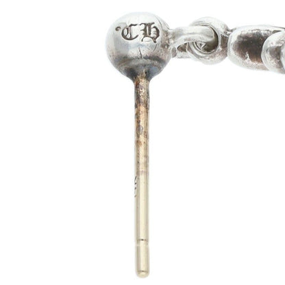 Chrome Hearts Tny CH Pls 1 Tiny Ech Plus Drop Silver Earrings