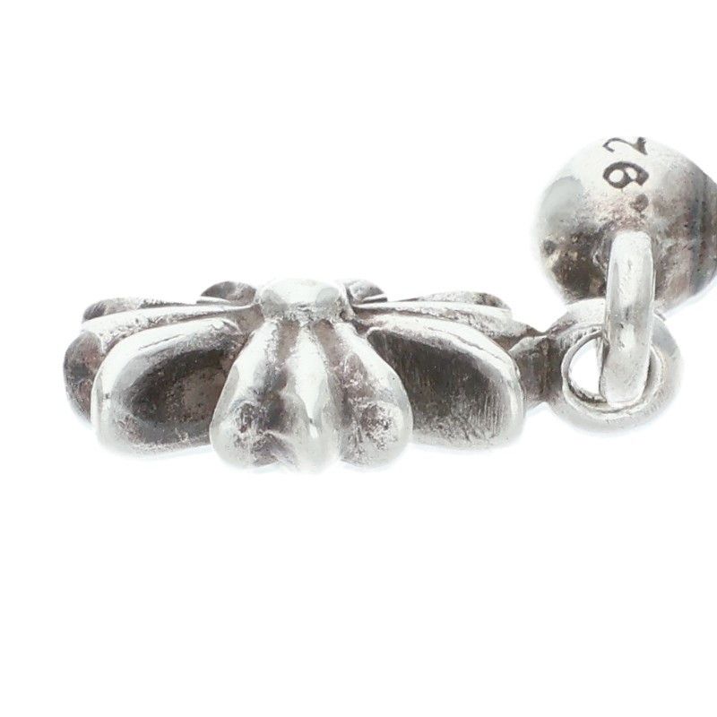Chrome Hearts Tny CH Pls 1 Tiny Ech Plus Drop Silver Earrings