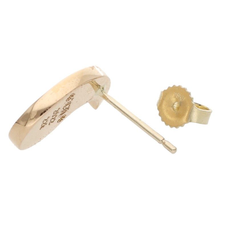 Chrome Hearts Yin Yang Yellow Gold Earrings