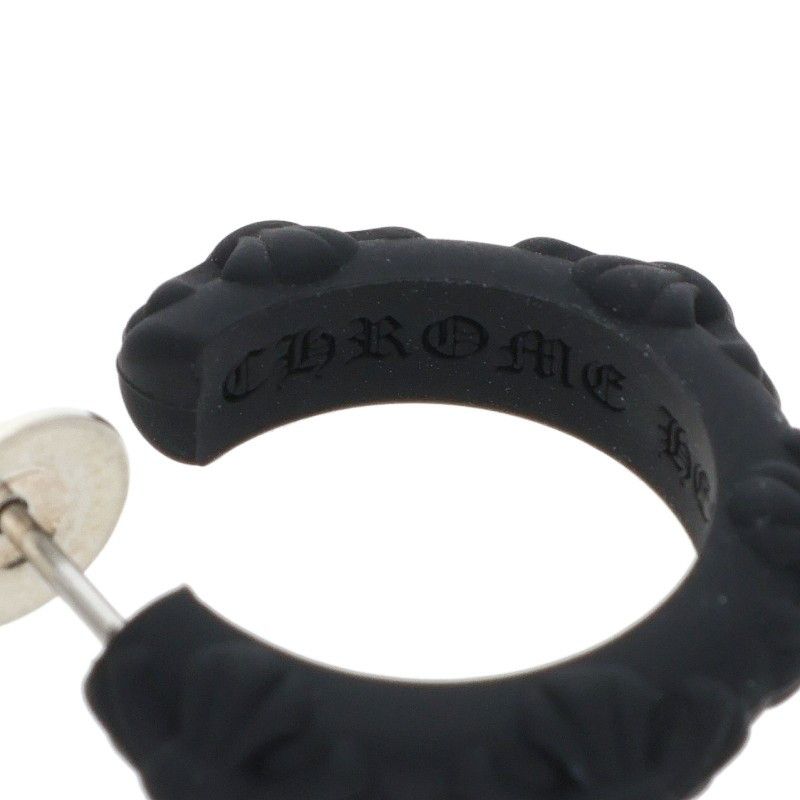 Chrome Hearts Rubber Hoop Cross Sml Band Silicone Earrings