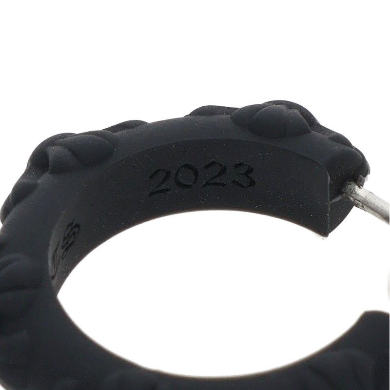 Chrome Hearts Rubber Hoop Cross Sml Band Silicone Earrings