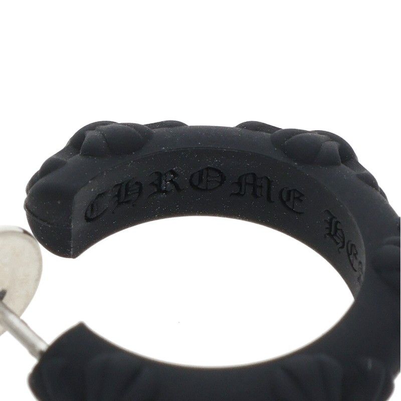 Chrome Hearts Rubber Hoop Cross Sml Band Silicone Earrings