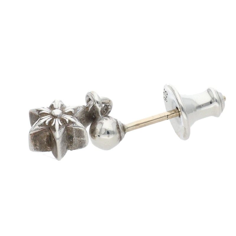 Chrome Hearts Tny Str Drp 1 Thai Nice Tardrop Silver Earrings