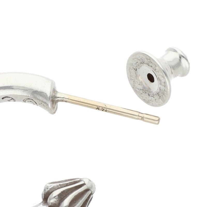Chrome Hearts Hoop Plain Silver Earrings