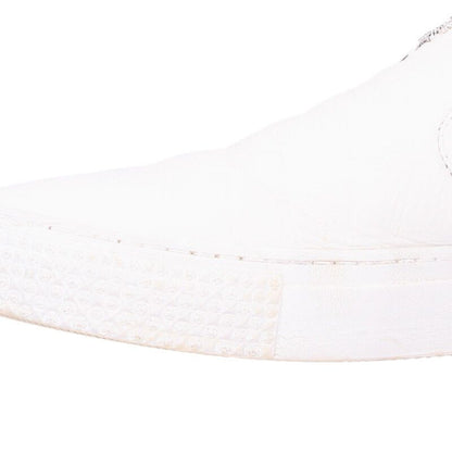 Chrome Hearts Slip on Blk Calf on CH Plus Leather Sneakers with Patch Dagger 40