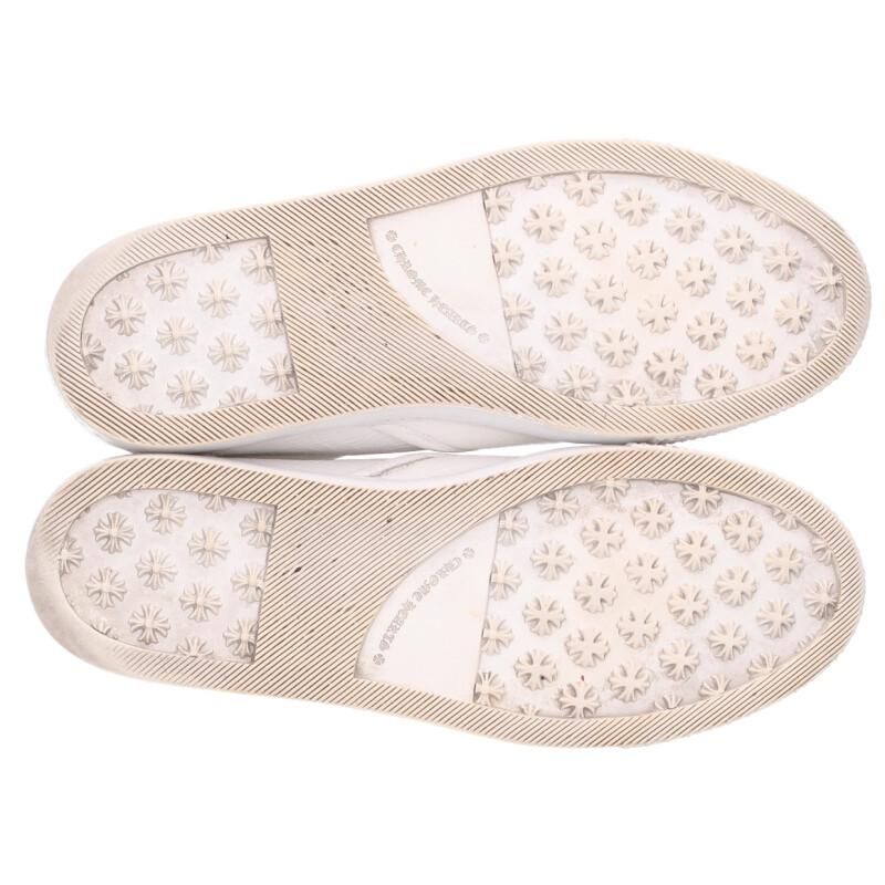 Chrome Hearts Slip on Blk Calf on CH Plus Leather Sneakers with Patch Dagger 40