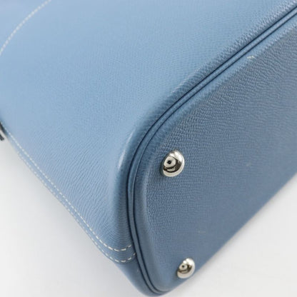 Hermes Bolide 35 2-Way Shoulder Veau Epsom Blue Jean Silver Handbag