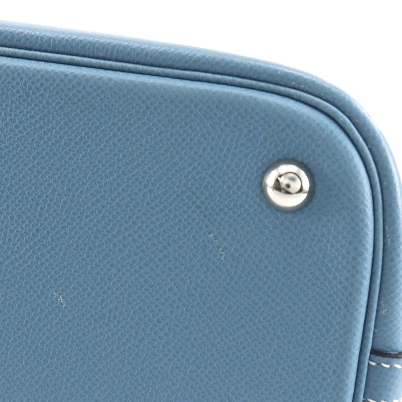 Hermes Bolide 35 2-Way Shoulder Veau Epsom Blue Jean Silver Handbag