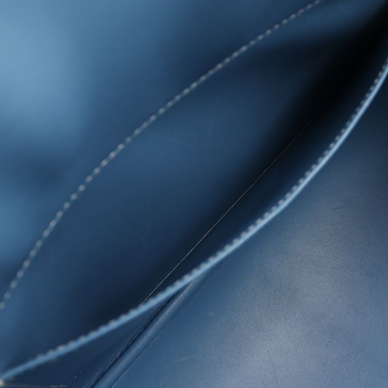 Hermes Bolide 35 2-Way Shoulder Veau Epsom Blue Jean Silver Handbag
