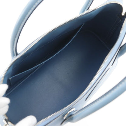 Hermes Bolide 35 2-Way Shoulder Veau Epsom Blue Jean Silver Handbag