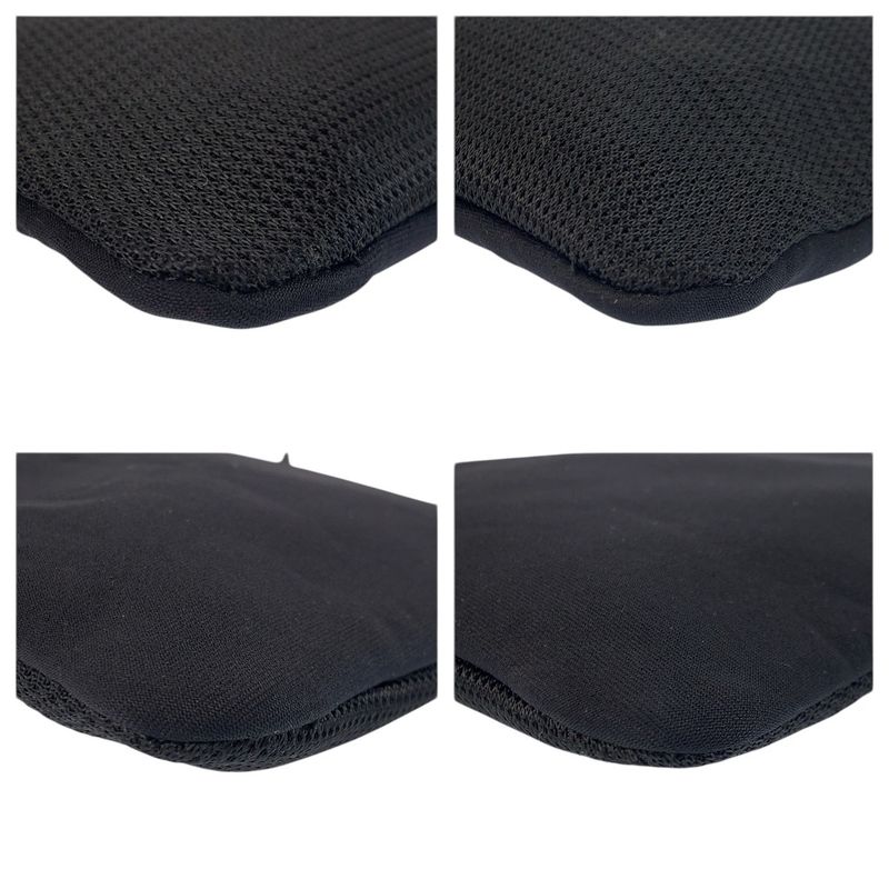 Prada Sports Black Neoprene Mesh Shoulder Bag Pochette