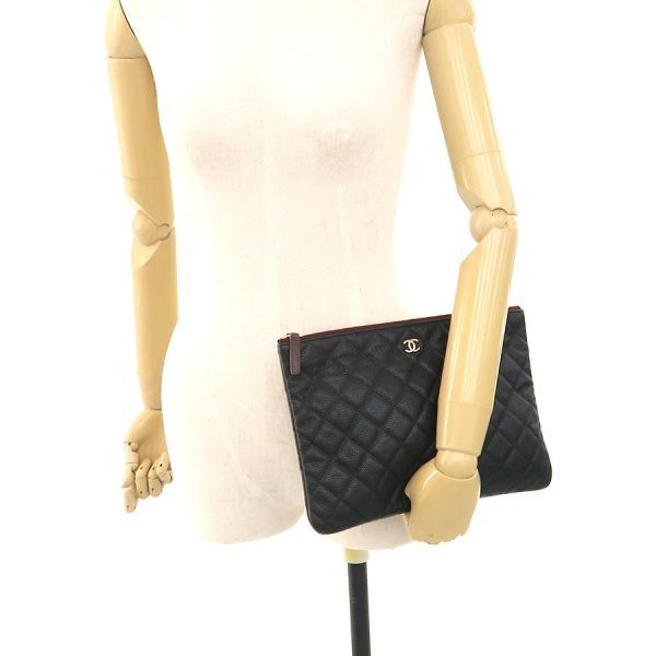 Chanel Caviar Quilted Clutch