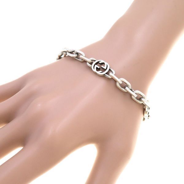 Gucci Interlocking Bracelet Silver