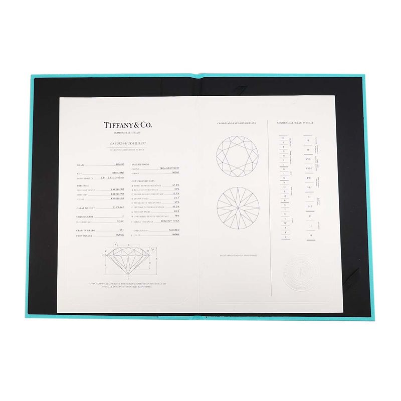 Tiffany & Co Harmony Diamond Ring Vs1 Pt
