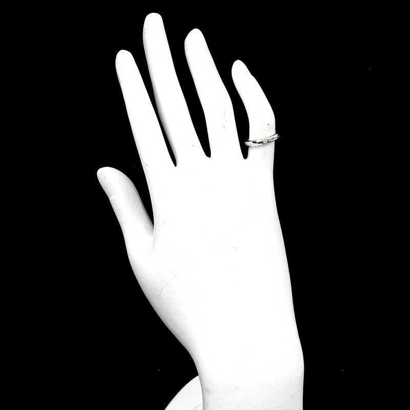 Tiffany & Co Stacking Band Ring Diamond Pt Platinum