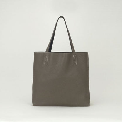 Hermes Double Sens 36 Tote Taurillon Clemence Bleunuit Etoupe Blue Gray