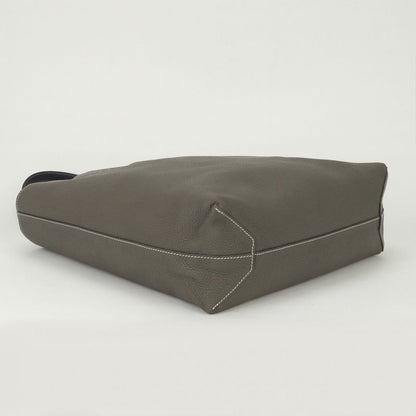 Hermes Double Sens 36 Tote Taurillon Clemence Bleunuit Etoupe Blue Gray
