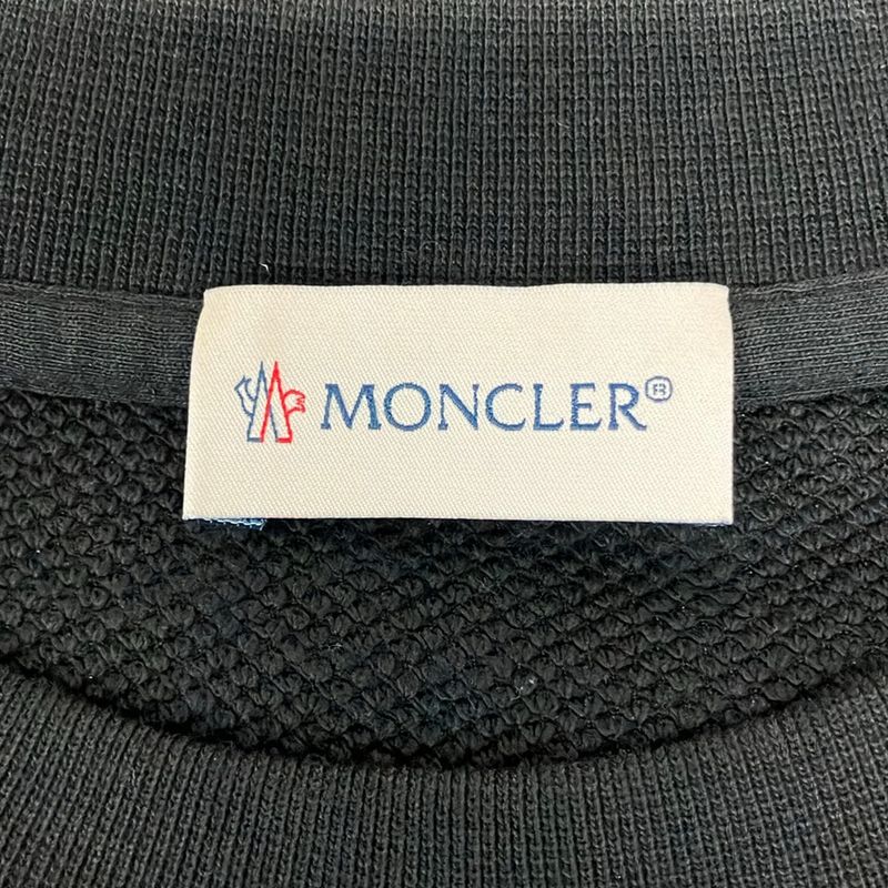 Moncler Trainer L Black Long Sleeve Logo Line Stone