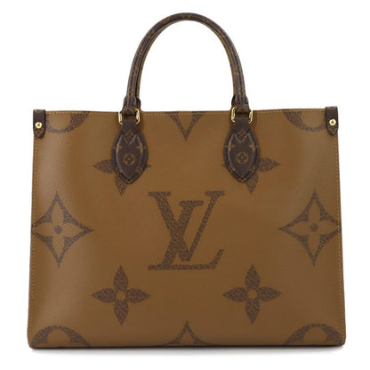 Louis Vuitton Giant Monogram on the Go MM 2-Way Tote Shoulder Bag