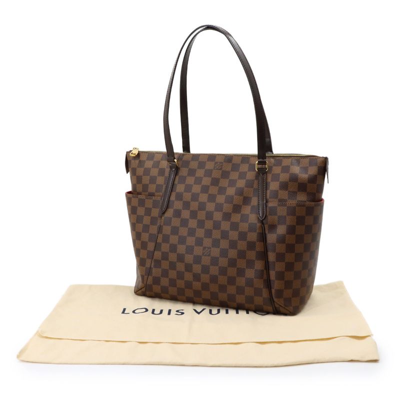 Louis Vuitton Damier Totally MM Tote Ebene Brown