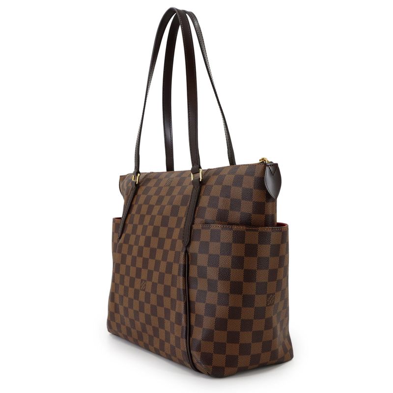 Louis Vuitton Damier Totally MM Tote Ebene Brown