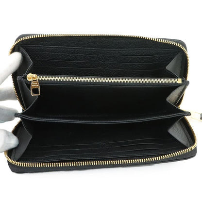Louis Vuitton Monogram Empreinte Zippy Wallet Leather Noir Black