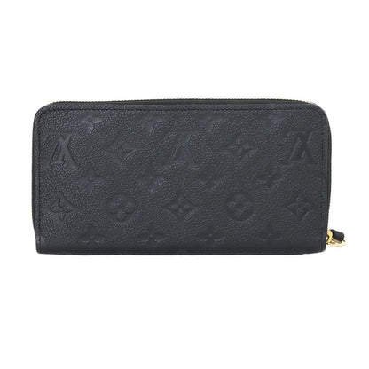 Louis Vuitton Monogram Empreinte Zippy Wallet Leather Noir Black
