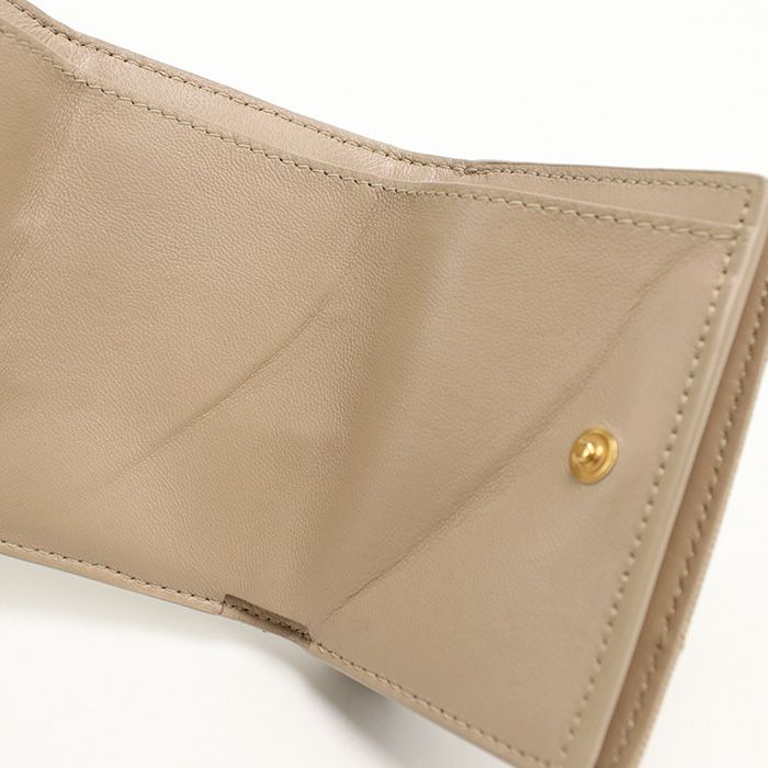 Saint Laurent Tiny Wallet Monogram Origami Trifold Calfskin