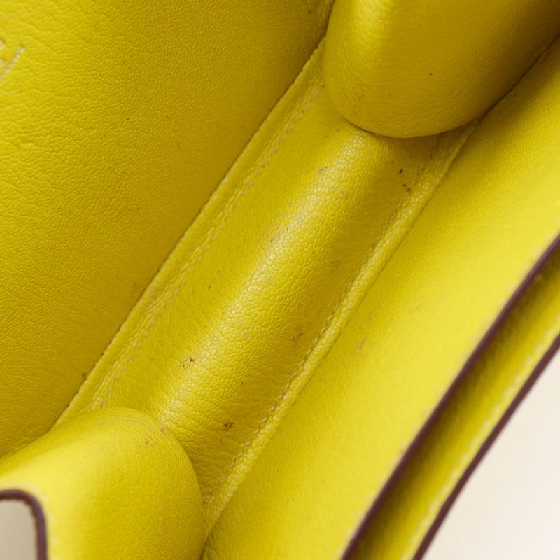 Hermes Opry Chevre Lime Yellow Green a Clutch