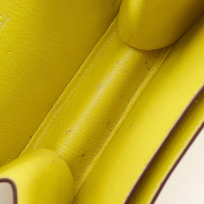 Hermes Opry Chevre Lime Yellow Green a Clutch