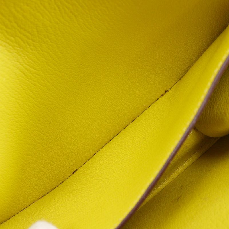 Hermes Opry Chevre Lime Yellow Green a Clutch